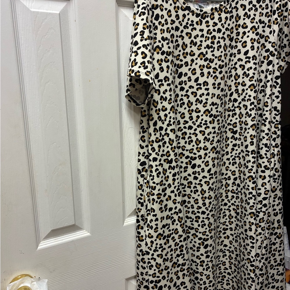 Leopard Print t shirt dress 2xl